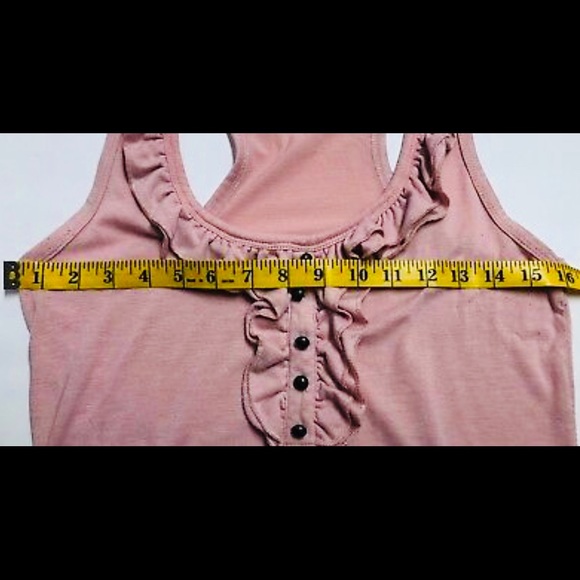 Xhilaration Small Blush Ruffle Tank Top - Picture 5 of 5